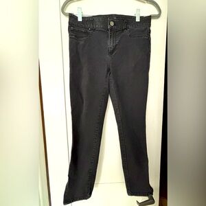 White House Black Market The Jegging Crop Black Jeans Sz 4 Mid Rise Ankle Zipper